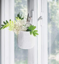 Load image into Gallery viewer, Mifuko Kiondo Basket White w/Loop
