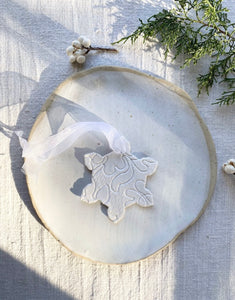 Porcelain Snowflake Ornament