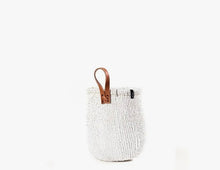 Load image into Gallery viewer, Mifuko Kiondo Basket White w/Loop
