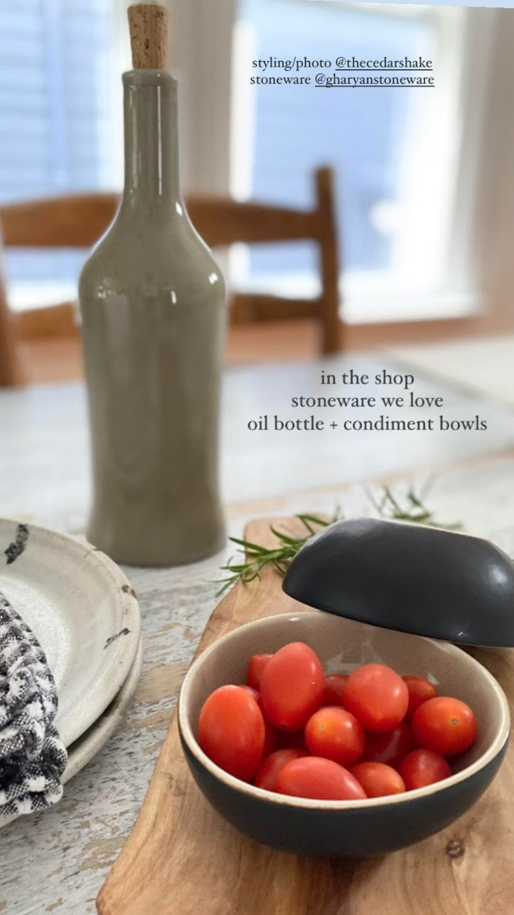 Oil Bottle - Stoneware Tall