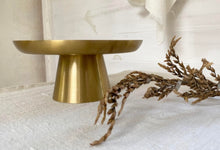 Load image into Gallery viewer, Small Brass Cake Stand
