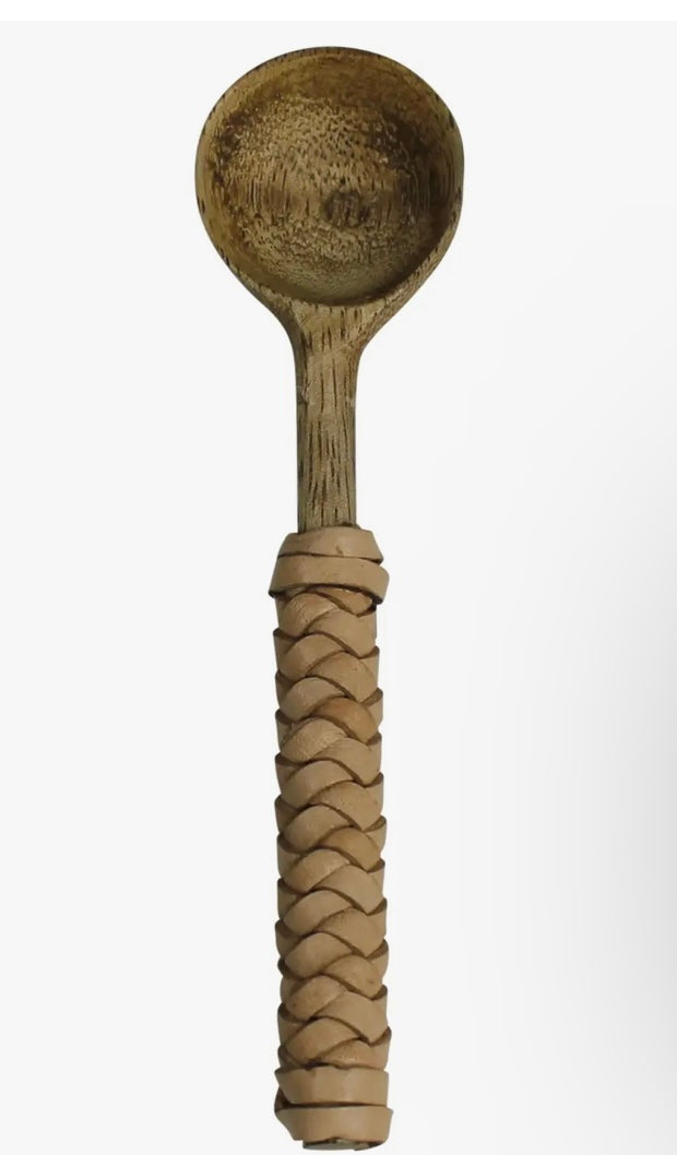 Mangowood Spoon w/ Leather Handle