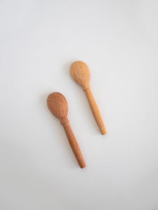 Salt Cellar Spoon / Beechwood  - Set/2
