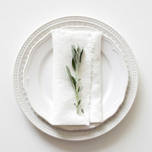 Load image into Gallery viewer, Linen Napkins - Set of 4. - White French
