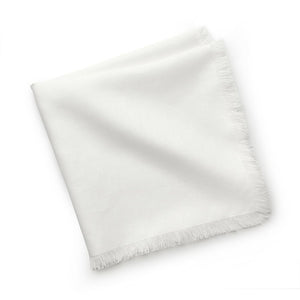 Linen Napkins - Set of 4. - White French