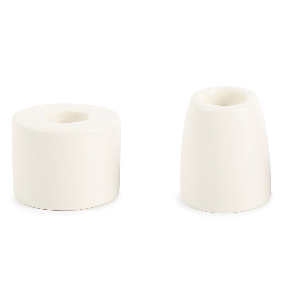 Candle Holder Petite Ceramic - Matte White