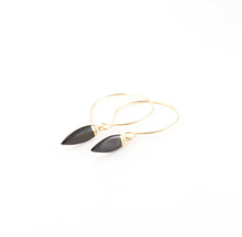 Load image into Gallery viewer, Zoe Comings Tiny Leaf, Tiny Open Hoop
