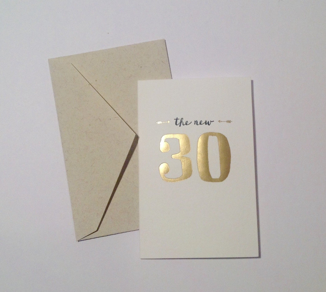 The New 30 - Birthday card