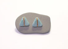 Load image into Gallery viewer, Porcelain Glider Earrings Soft Blue

