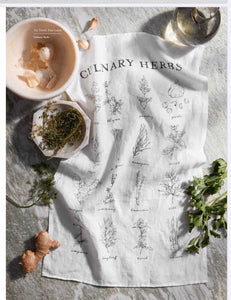 Tea Towel - Culinary Herbs